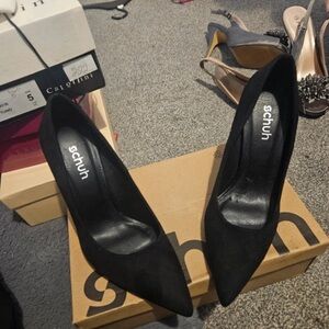 Black Women's Pointed Toe Heels